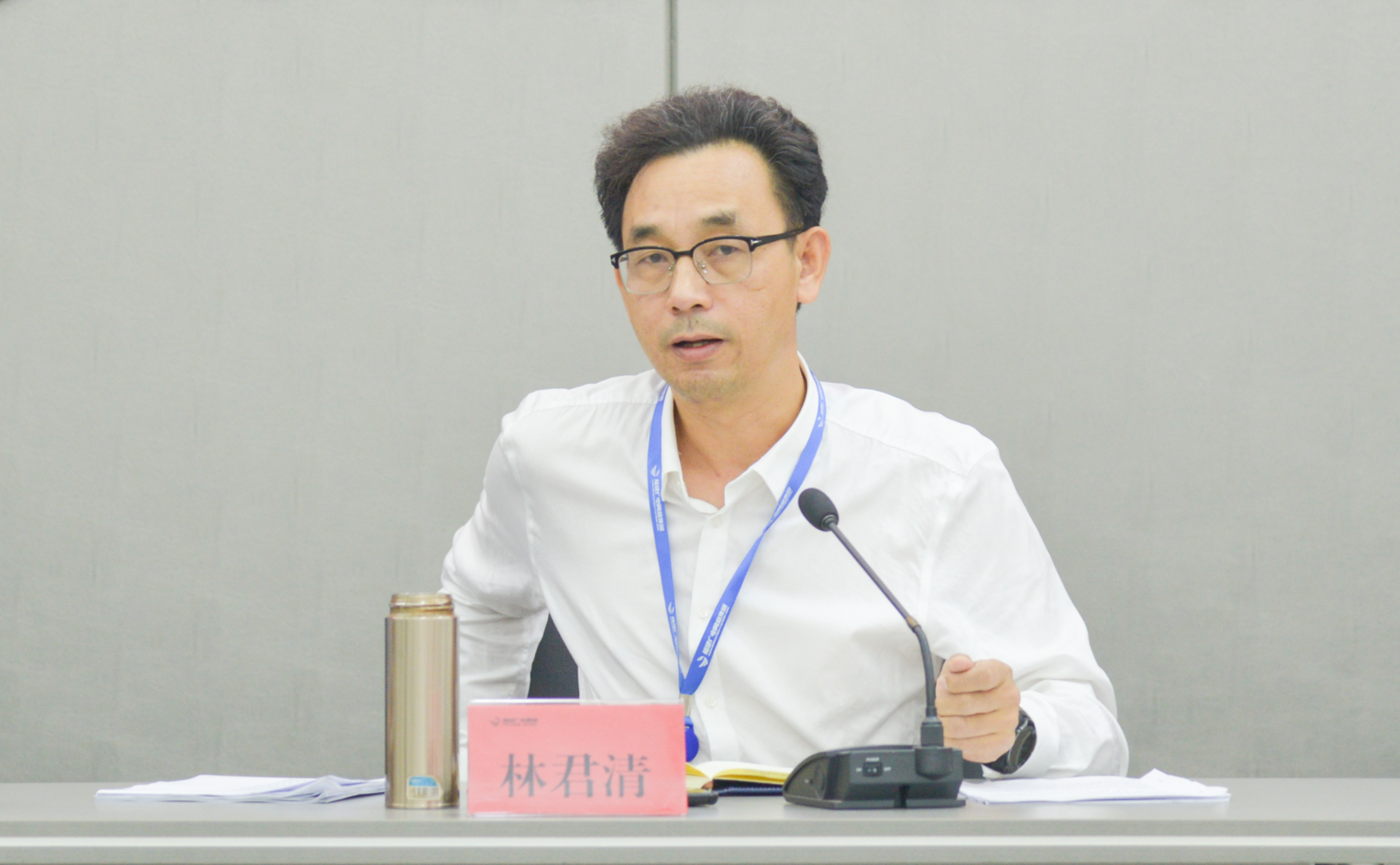 寧德分公司常務副總經理林君清對“百日沖刺”工作提出要求.jpg