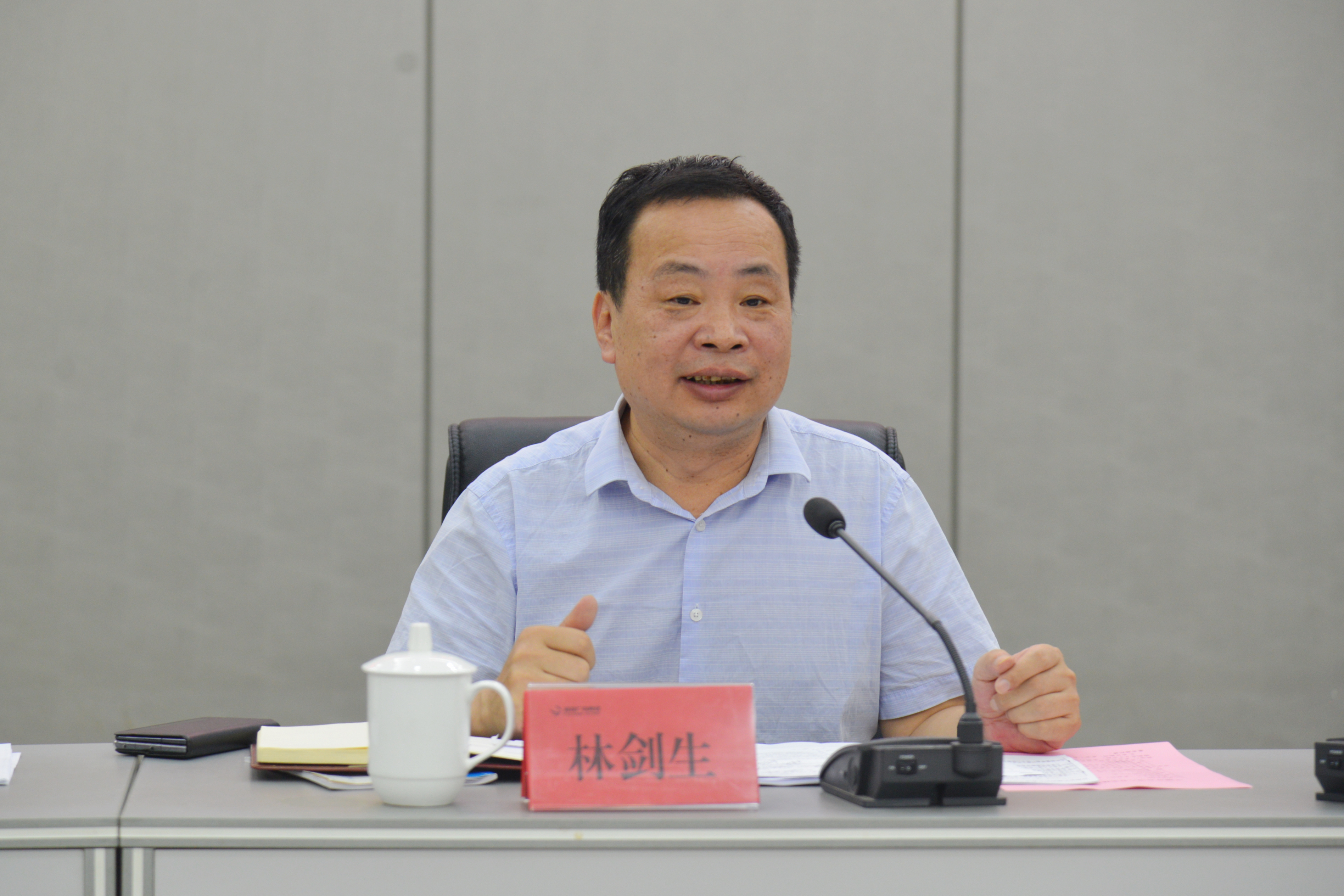 集團黨委委員、副總經理林劍生對下階段工作提出具體要求。.JPG